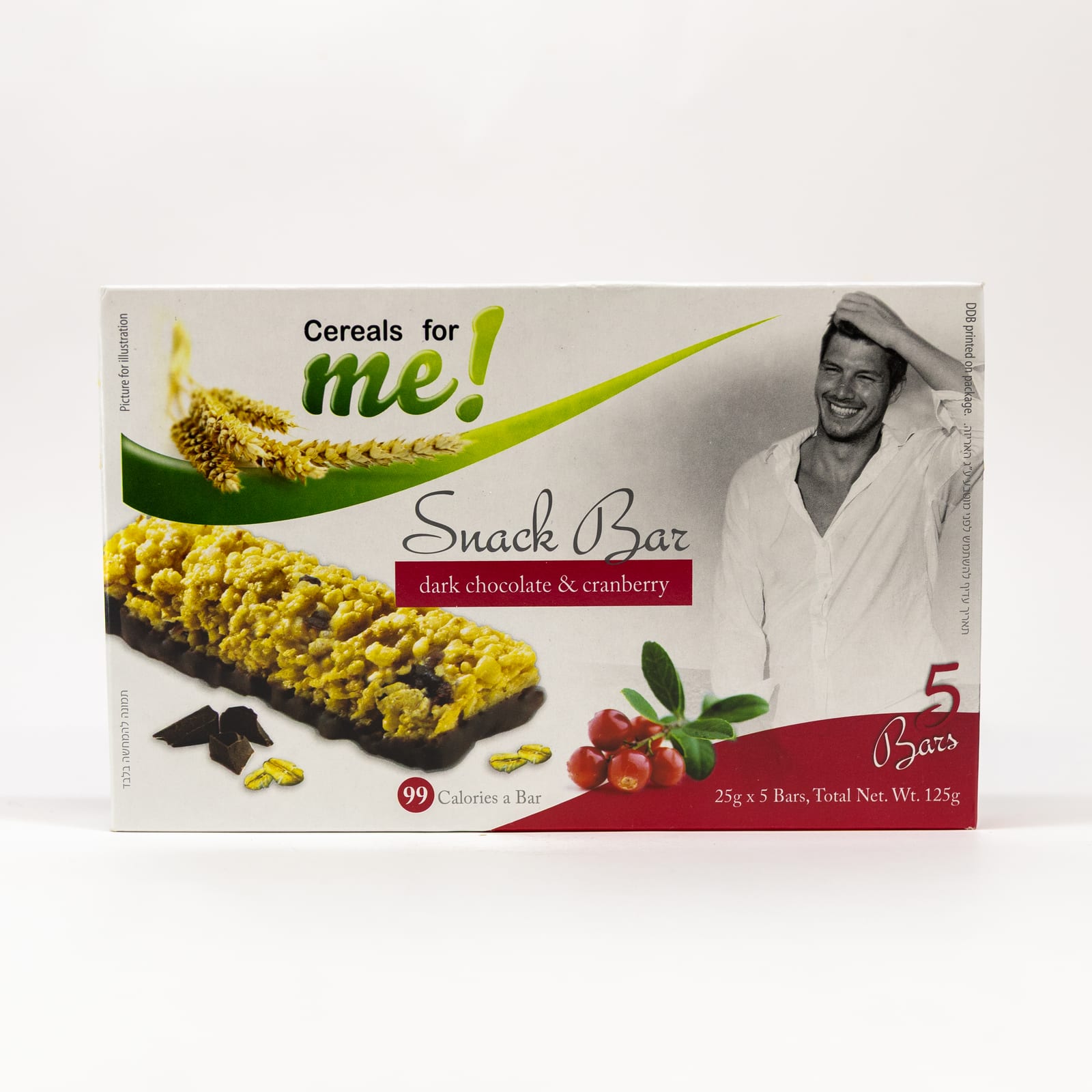 Barra de Cereais Chocolate e Mirtilos 125 Gr